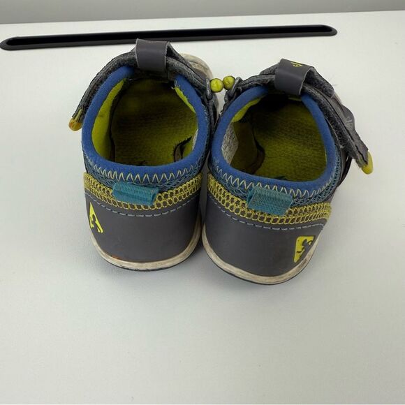 Plae Sam 2.0 Fisheman Sandals Steel Kids Size 6 - Picture 3 of 9